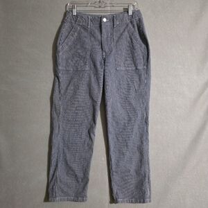 Boden Womens Kensington Blue And White Striped Casual Trousers Size 8